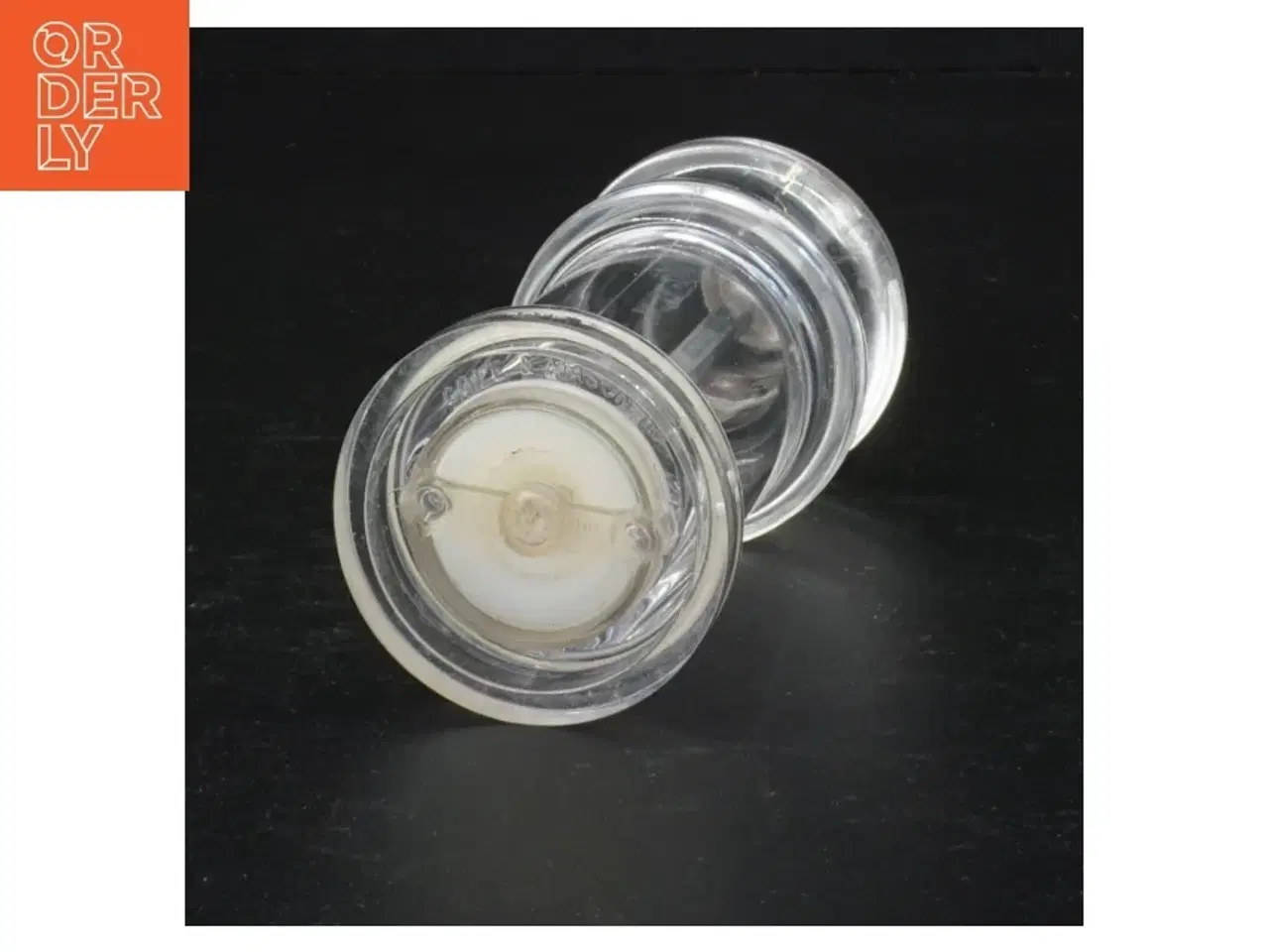 Billede 3 - Gennemsigtig peberkværn i glas og plast fra Mason And Cole (str. 14 x 6 cm)