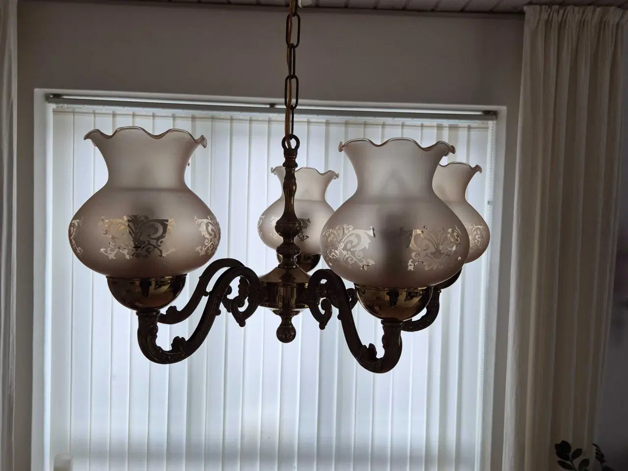 Billede 3 - Loftlampe messing 