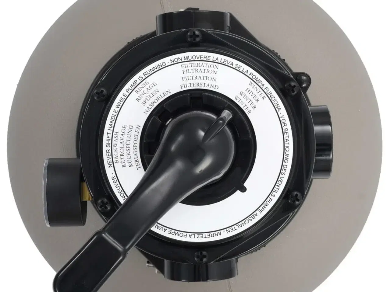 Billede 2 - Sandfilter til pool multiventil med 4 indstillinger grå 350 mm