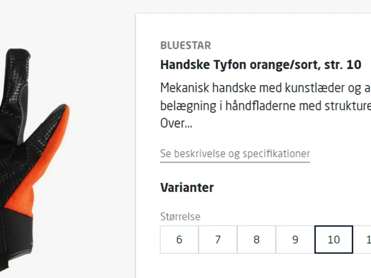 Billede 1 - Tyfon handsker