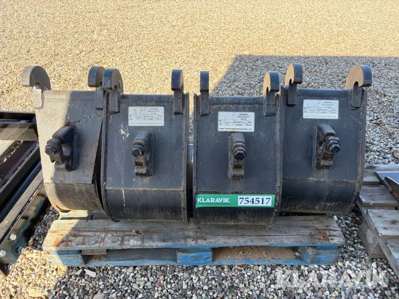 Billede 6 - Lerskovle Skive Maskinfabrik 20 cm 1 styk og 30 cm 3 styk til minigraver