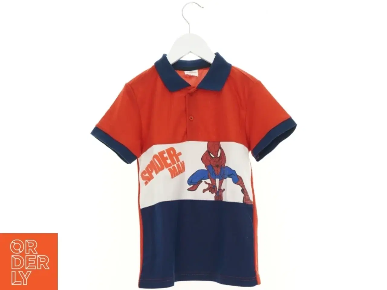 Billede 1 - Polo med spiderman motiv fra Marvel (str. 128 cm)