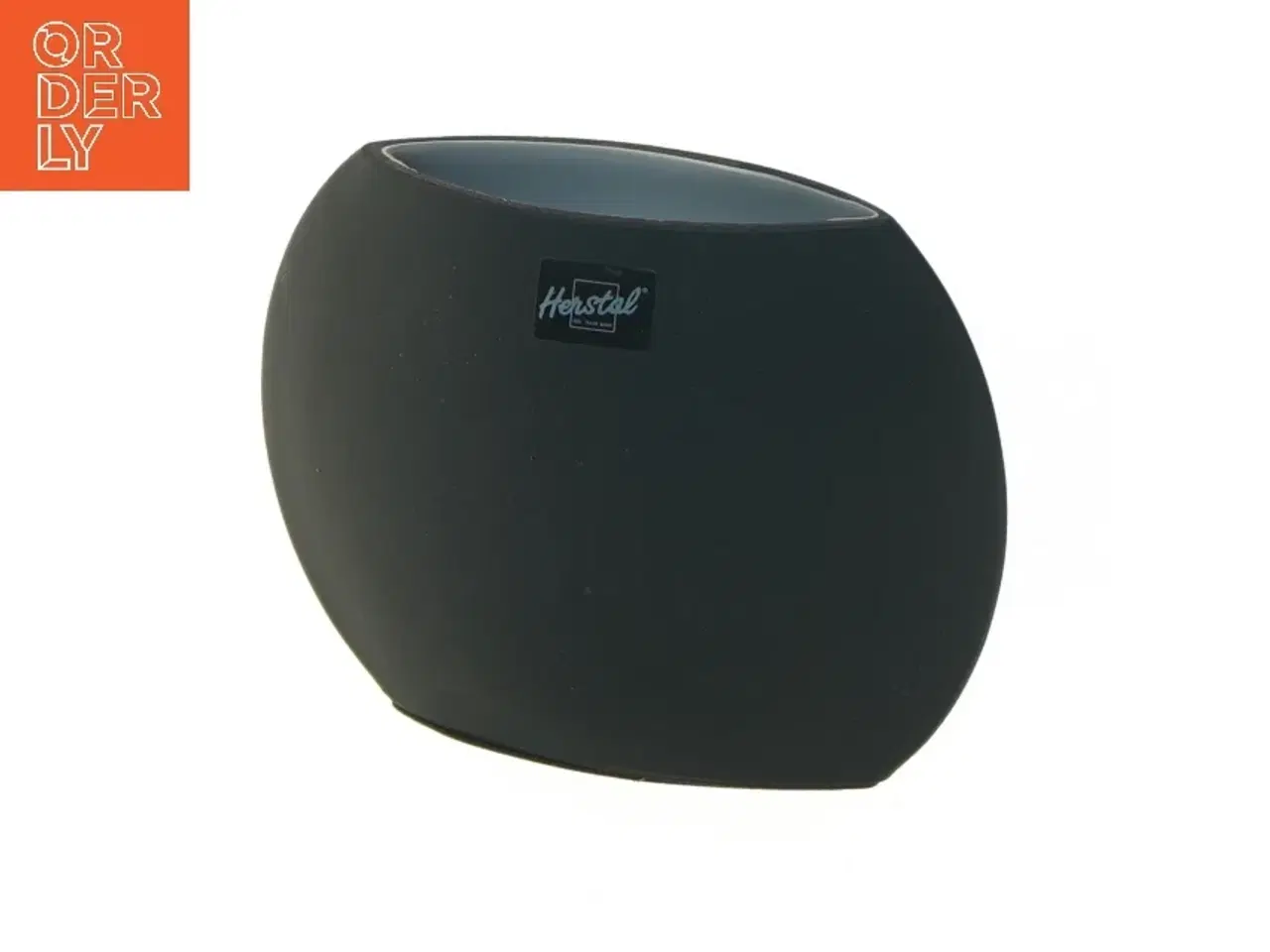 Billede 1 - Sort Herstal vase fra Herstal (str. 10x3x14 cm)