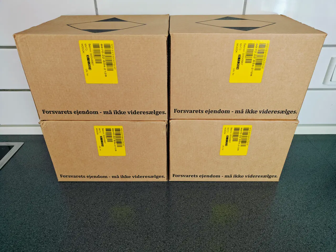 Billede 1 - 4 styks Danske militær feltrationer 24 timer