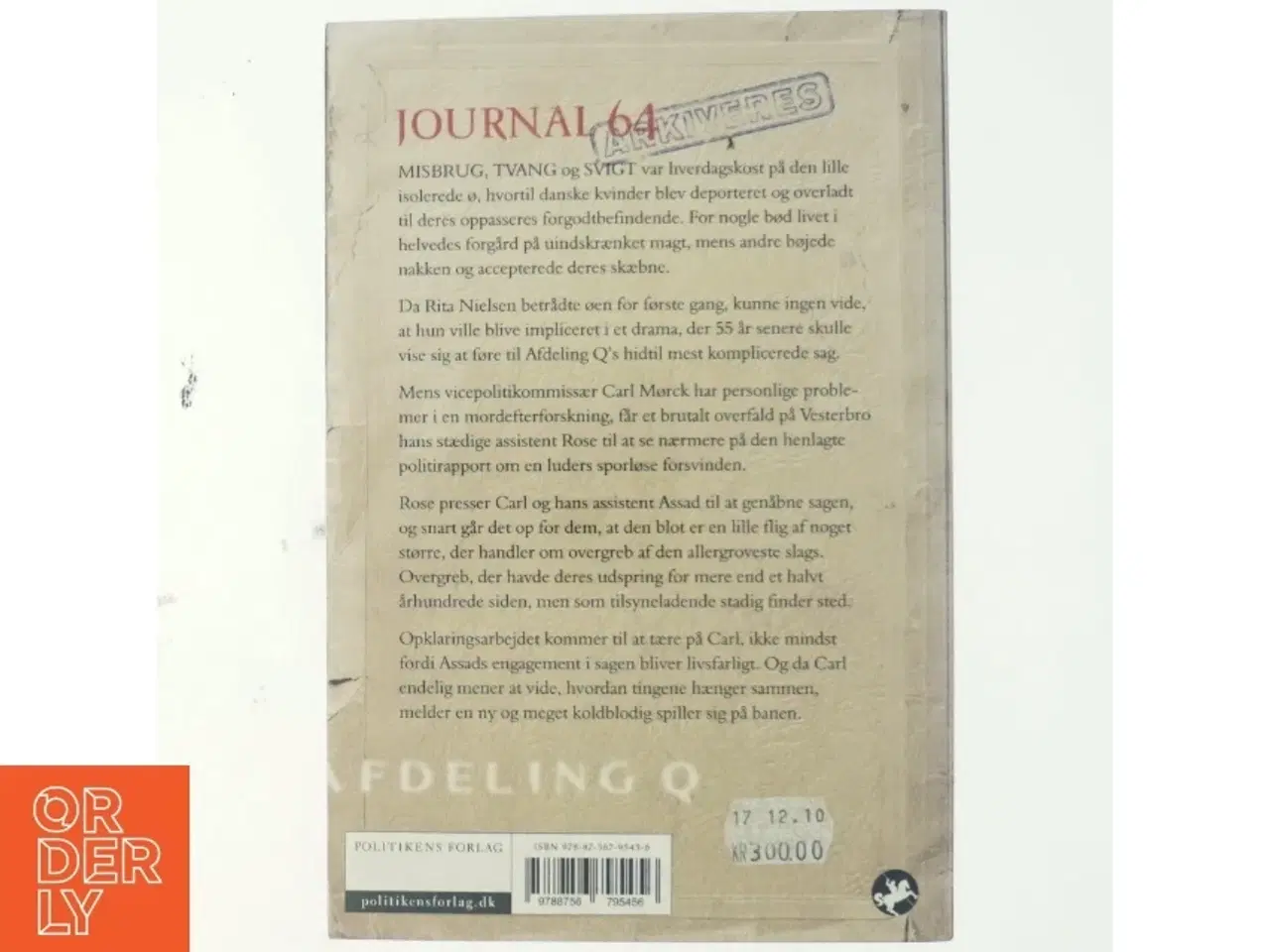 Billede 3 - Journal 64 : krimithriller af Jussi Adler-Olsen (Bog)