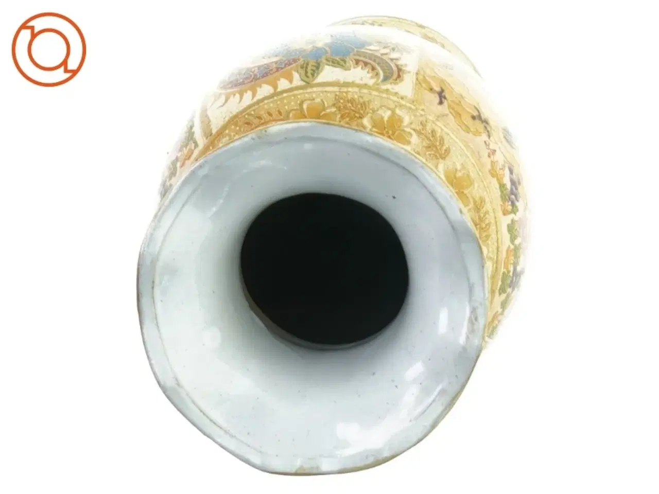 Billede 2 - Vase med kinesisk motiv (Højde 25 cm.)