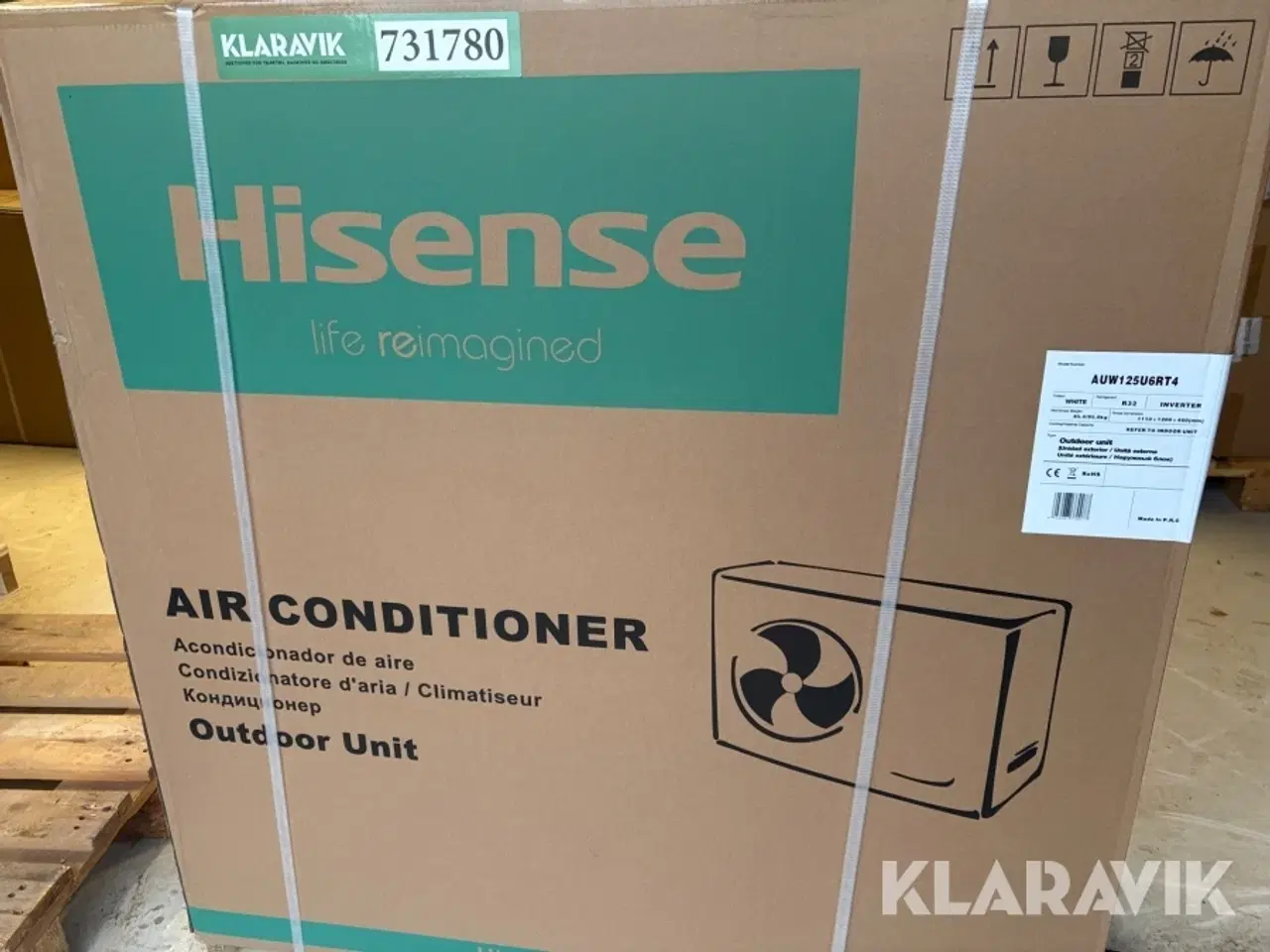 Billede 3 - Varmepumpe Hisense AUW125U6RT4 / AUV125UR4RC4 luft til luft