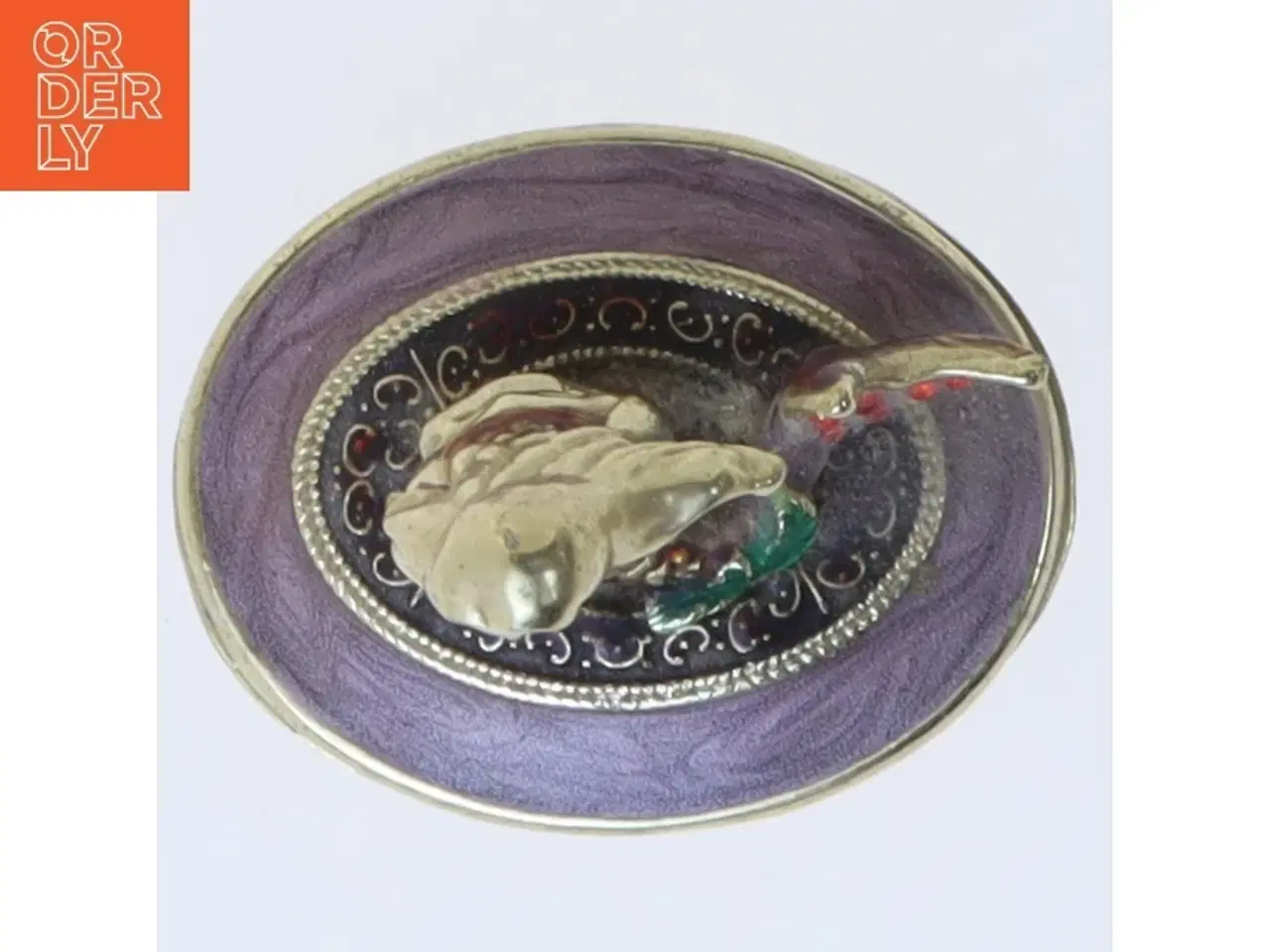 Billede 4 - Lille smykkeæske med havfrue (str. 4,5 cm)