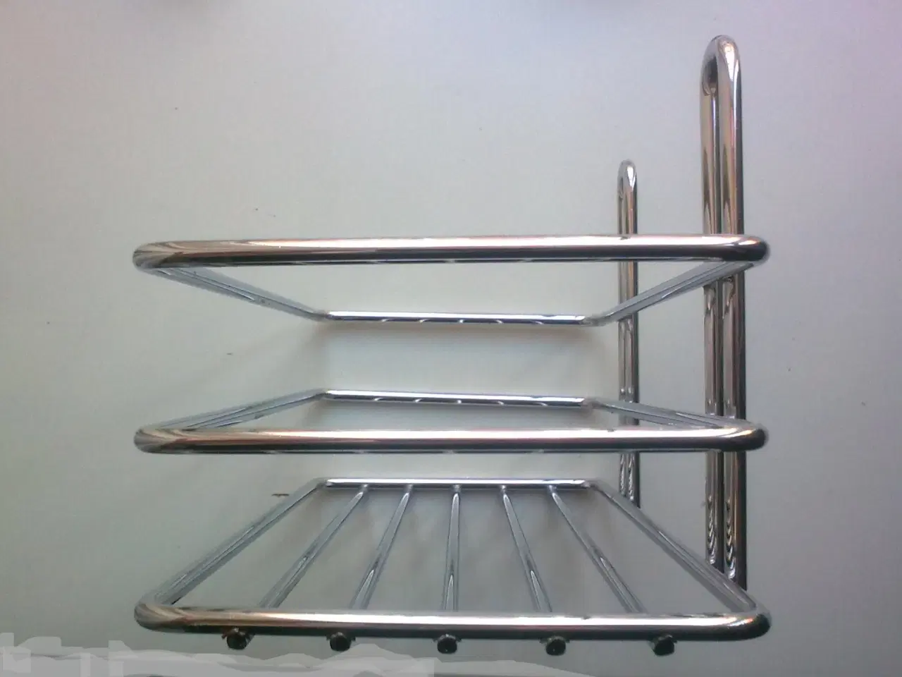 Billede 2 - String krom helblank stål hylde