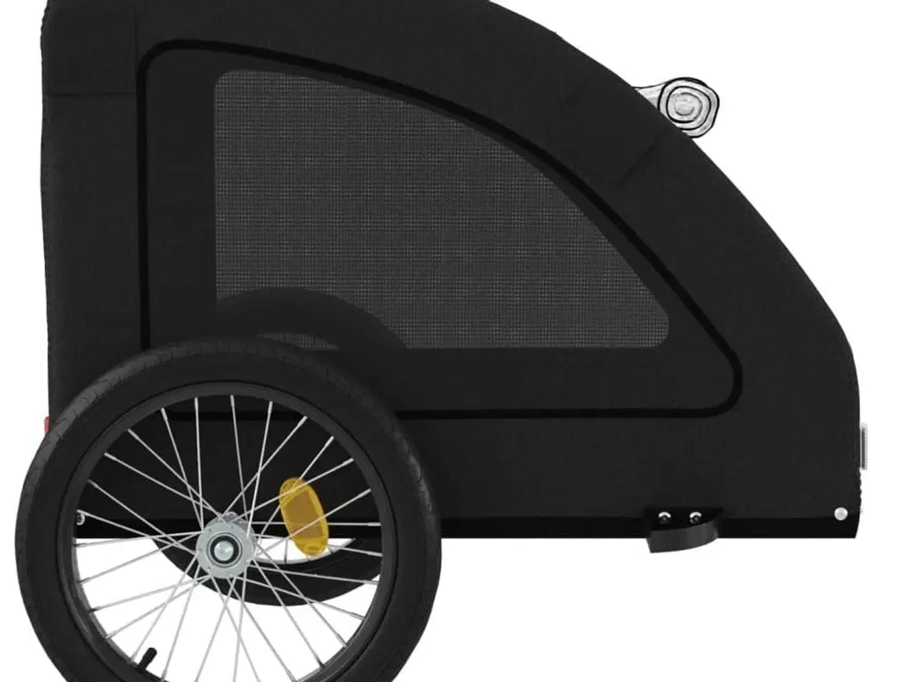 Billede 7 - Cykeltrailer til kæledyr oxfordstof og jern sort