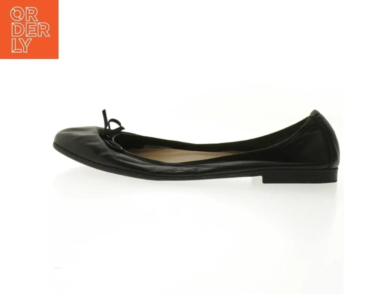 Billede 1 - Sorte ballerinaer i læder (str. 36 ) (DVD)