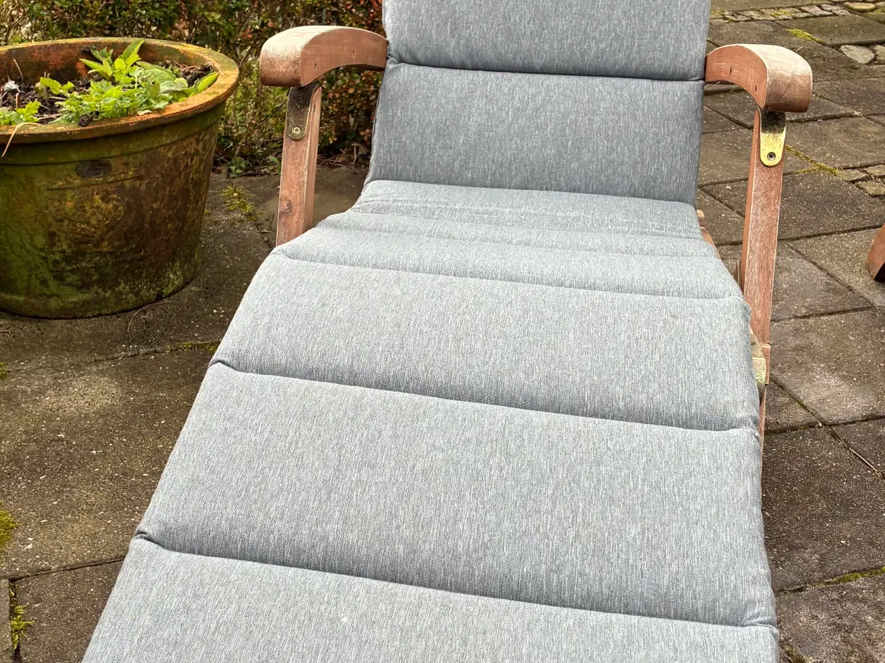 Billede 2 - 2 Dækstole med hynder