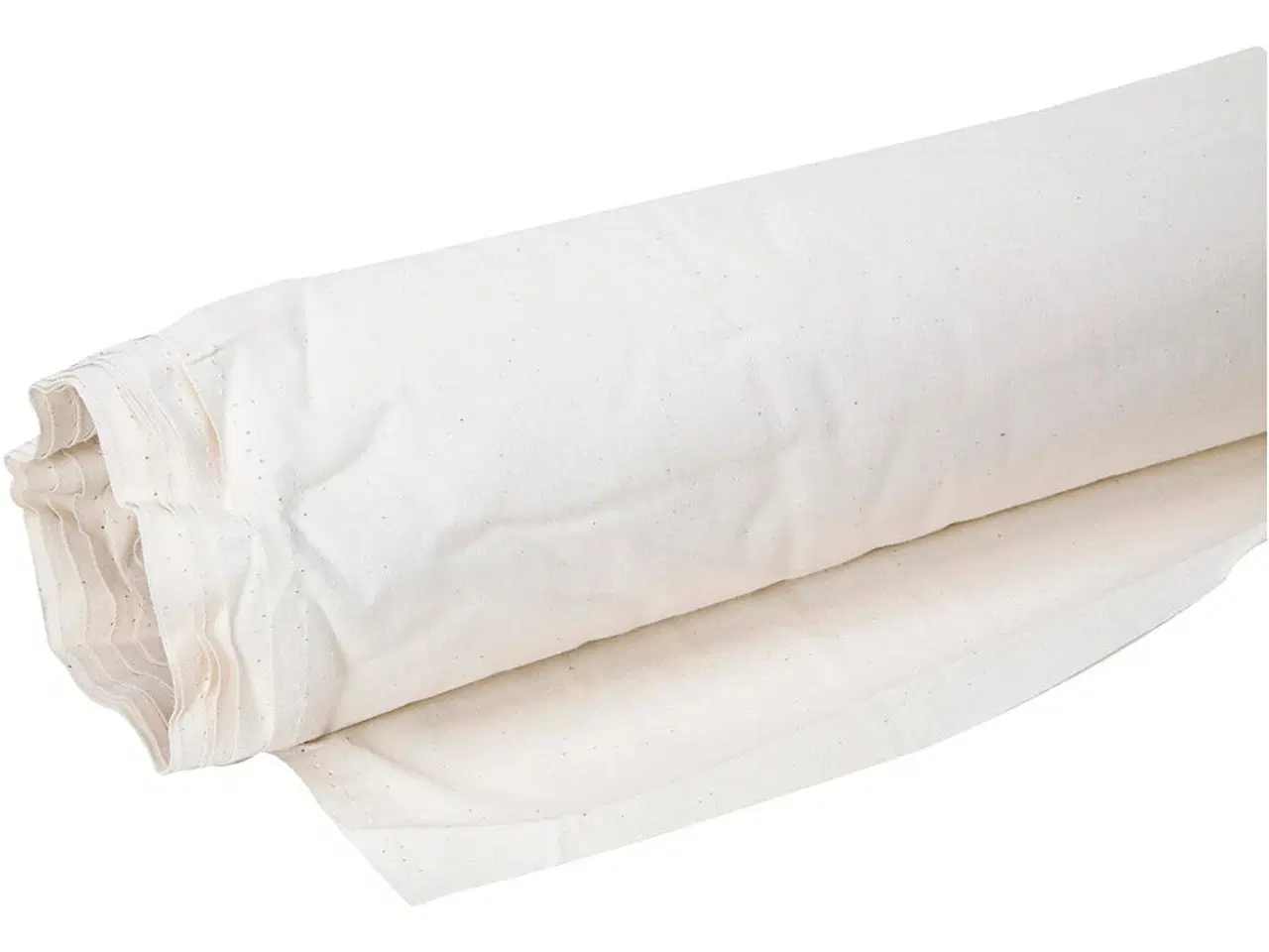 Billede 1 - Udvasket bomuldslærred 150 cm - naturfarve, 25 m