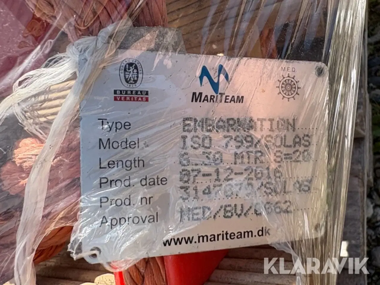 Billede 5 - Rebstiger MariTeam ISO 799/Solas 2 styk