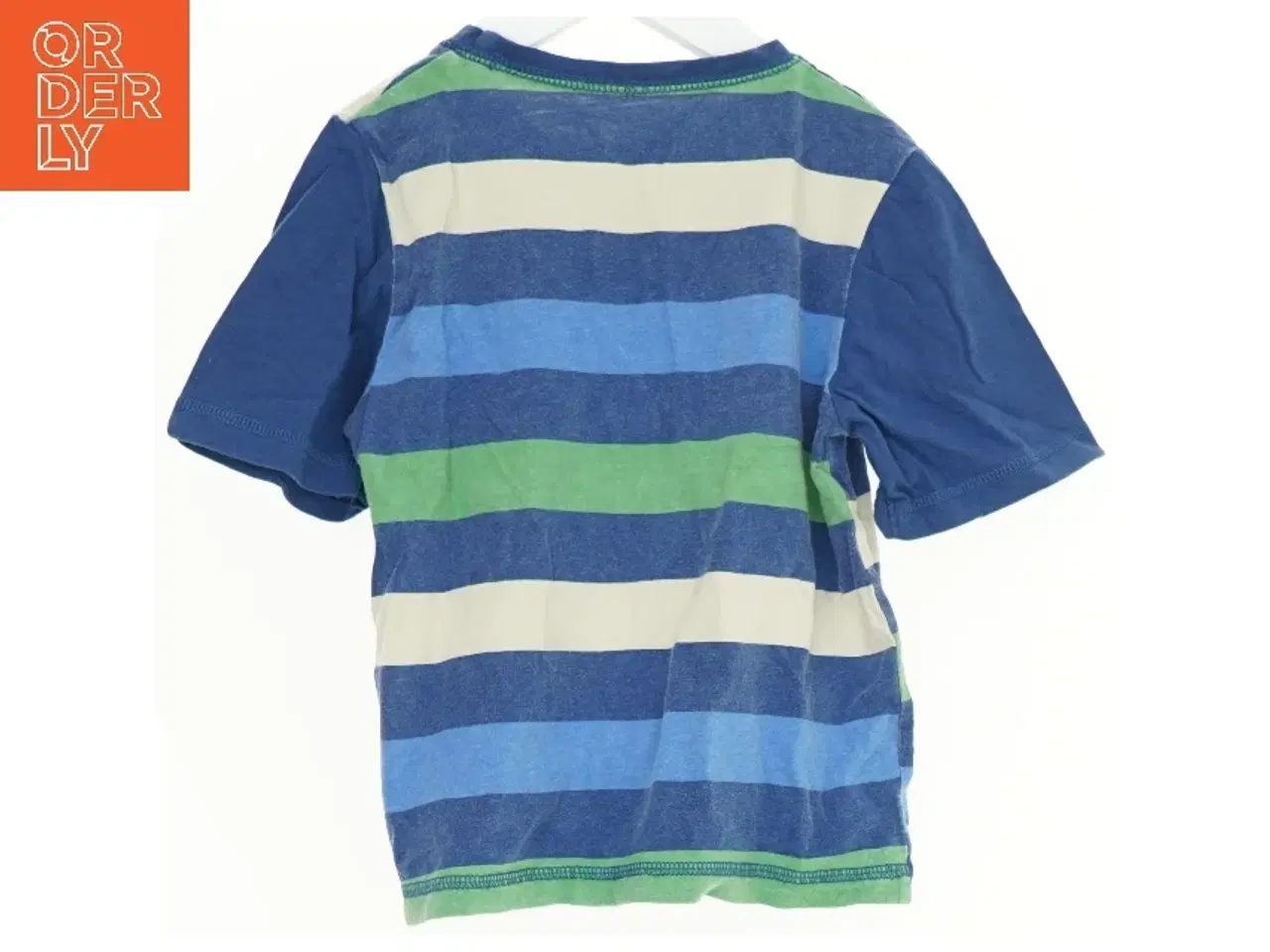 Billede 2 - Kortærmet T-shirt med farvede striber fra George (str. 116)