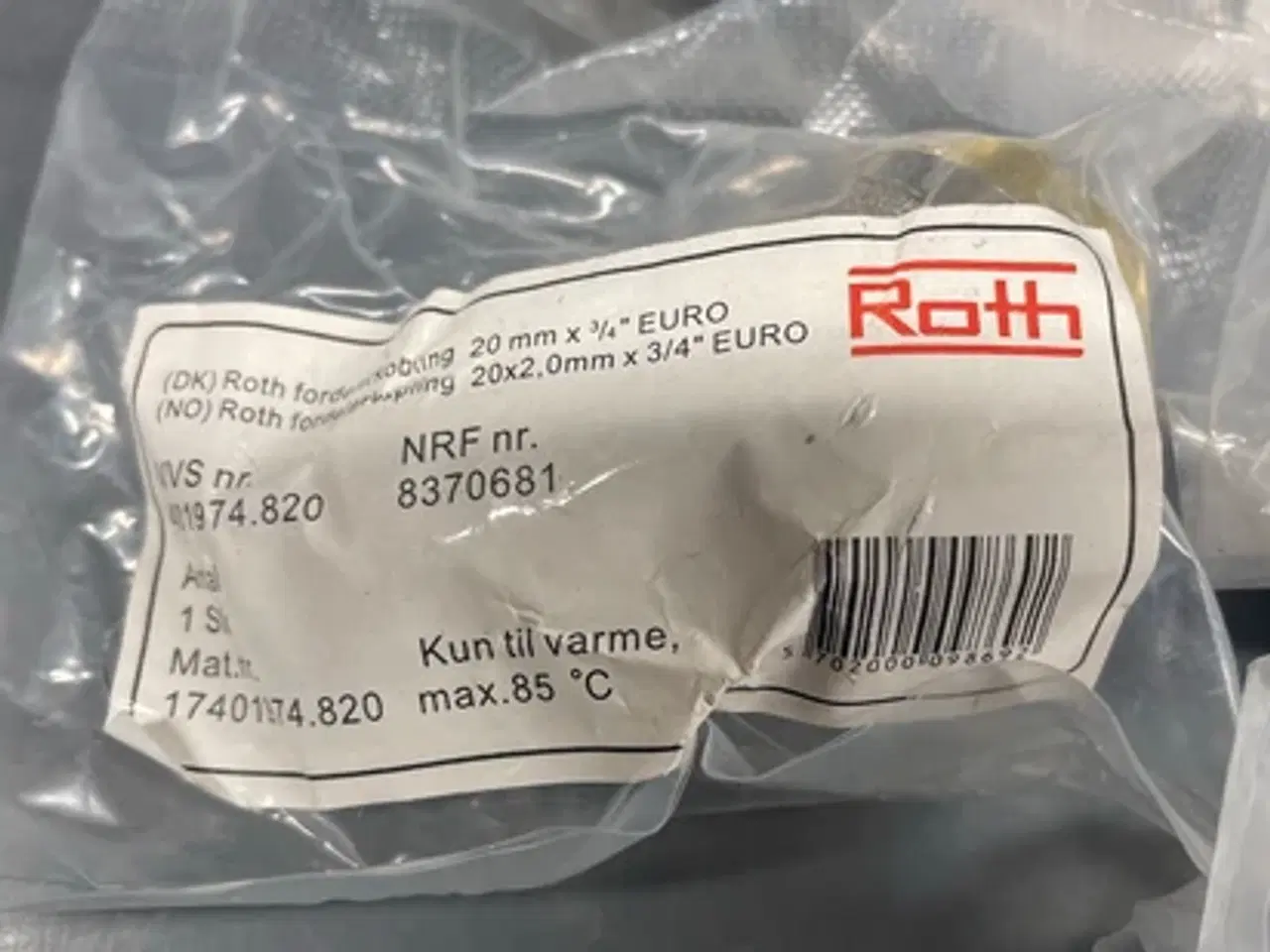 Billede 1 -  Roth fordelerkobling 20 mm (3/4")
