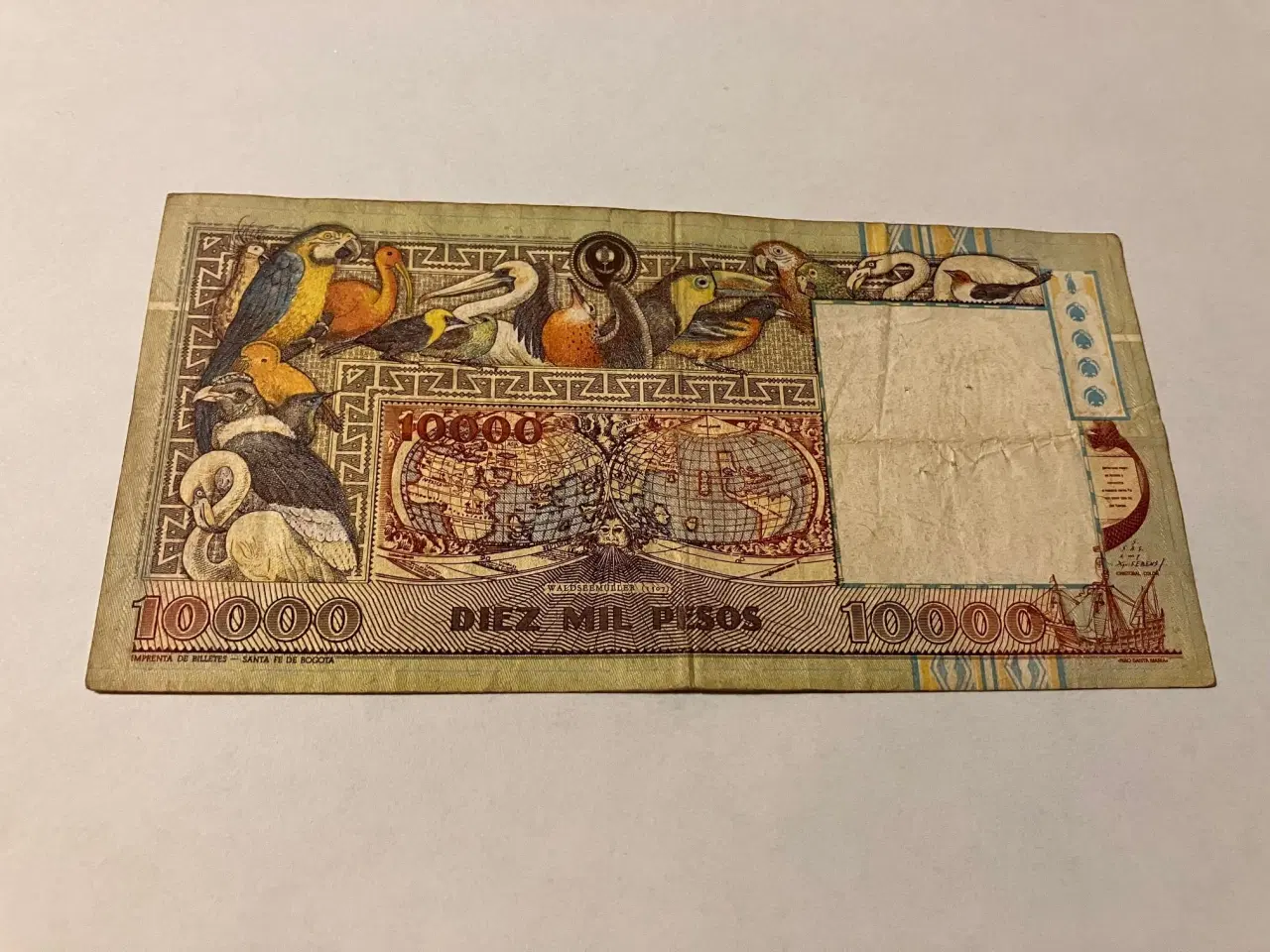 Billede 2 - 10000 Pesos Colombia 1993