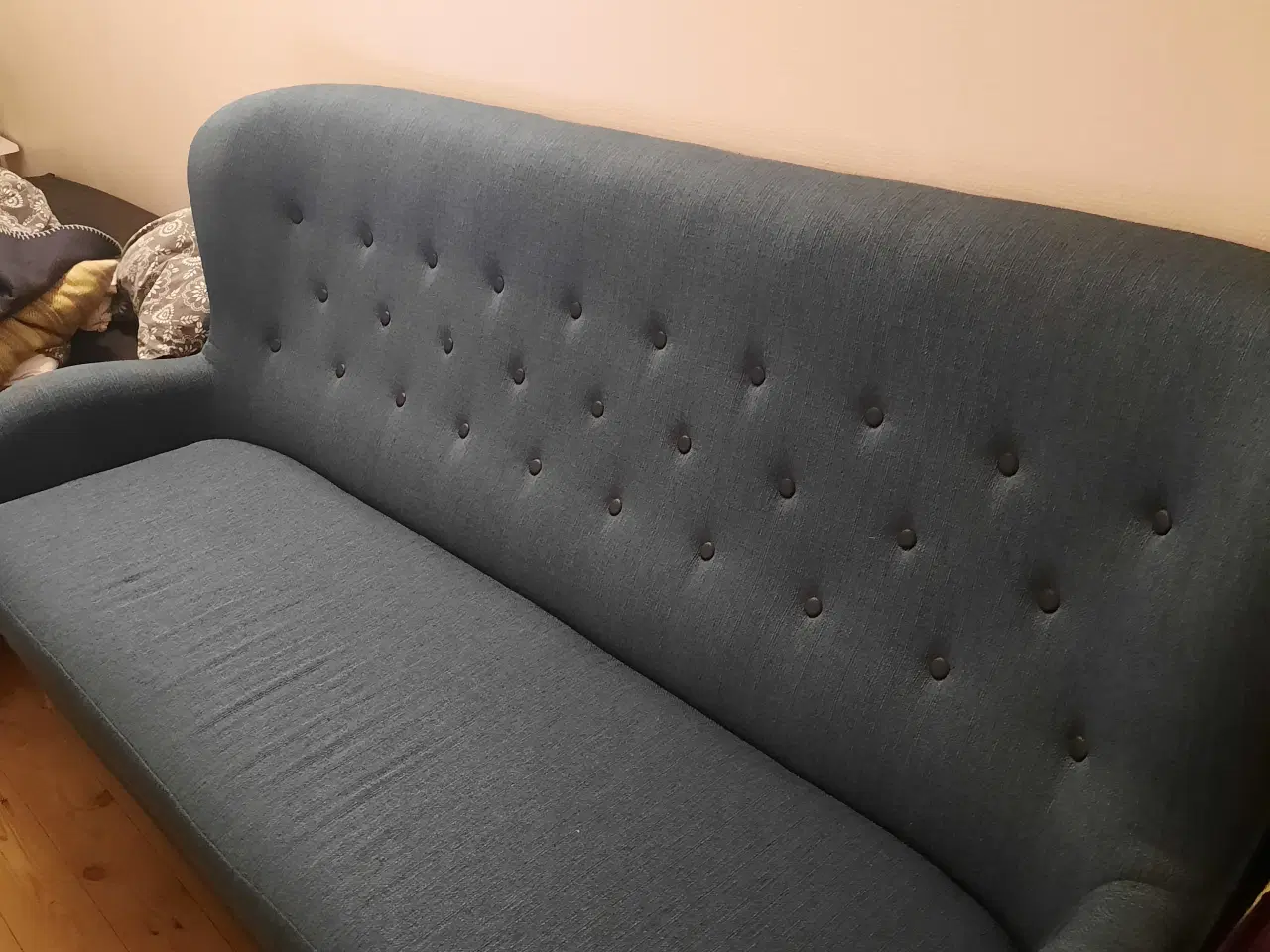 Billede 3 - Blå KING sofa.