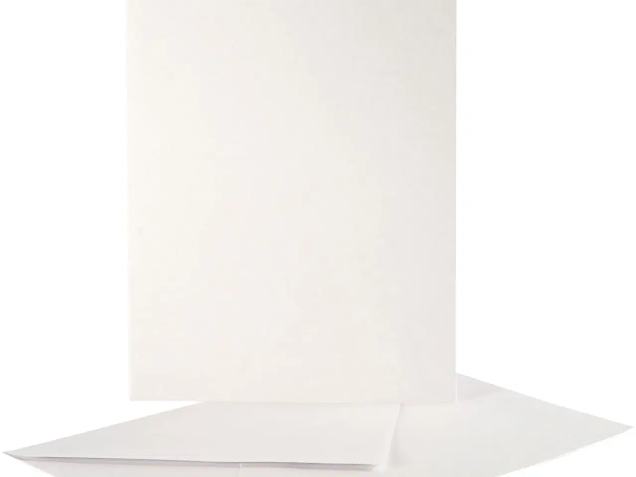 Billede 1 - Perlemorskort og kuvert, kort str. 10,5x15 cm, kuvert str. 11,5x16,5 cm, creme, 10 sæt/ 1 pk.