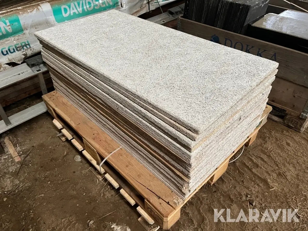 Billede 2 - Loftplader Træbeton hvid / fin - 16 styk