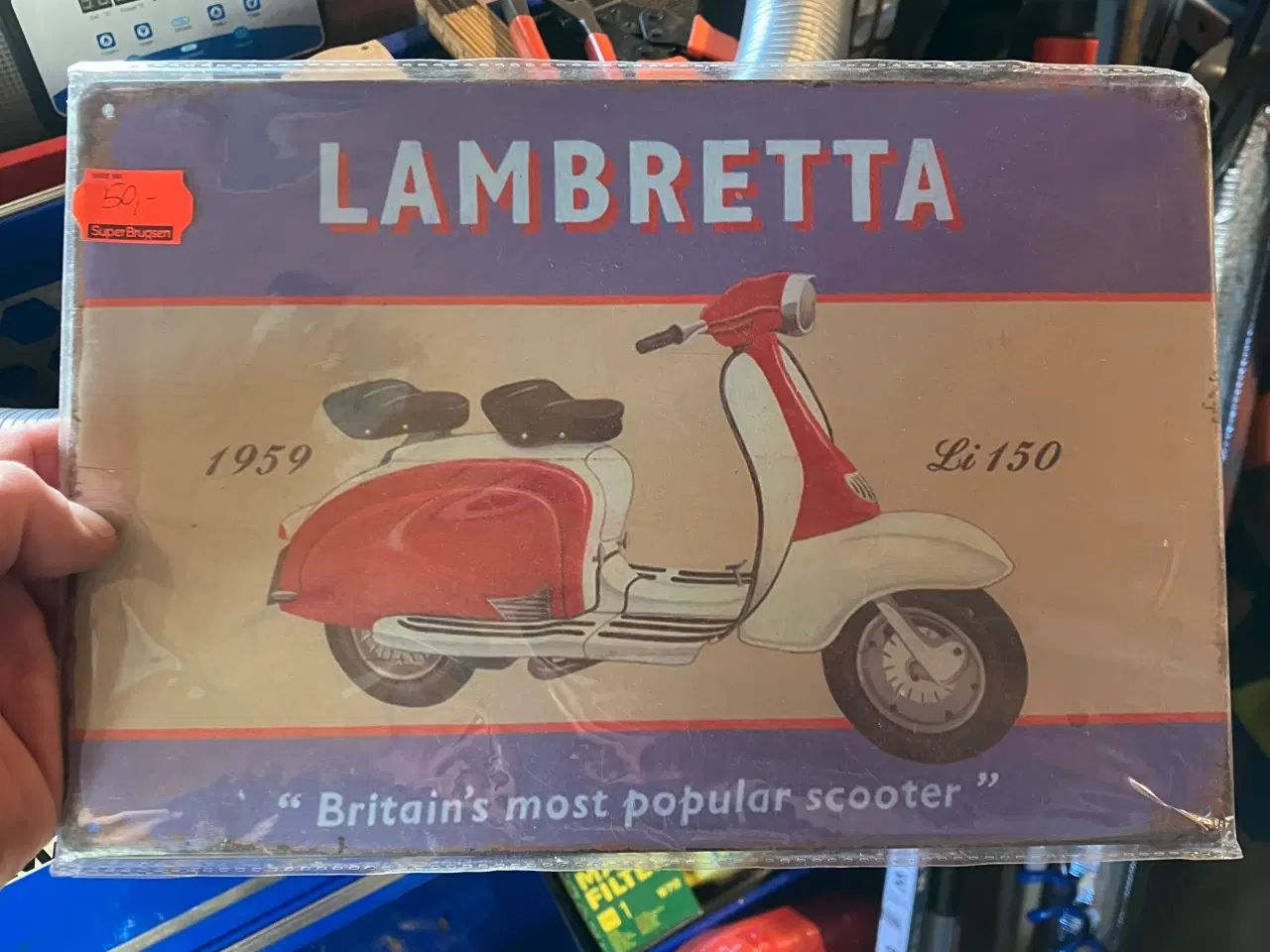 Billede 1 - Lambretta metalskilt