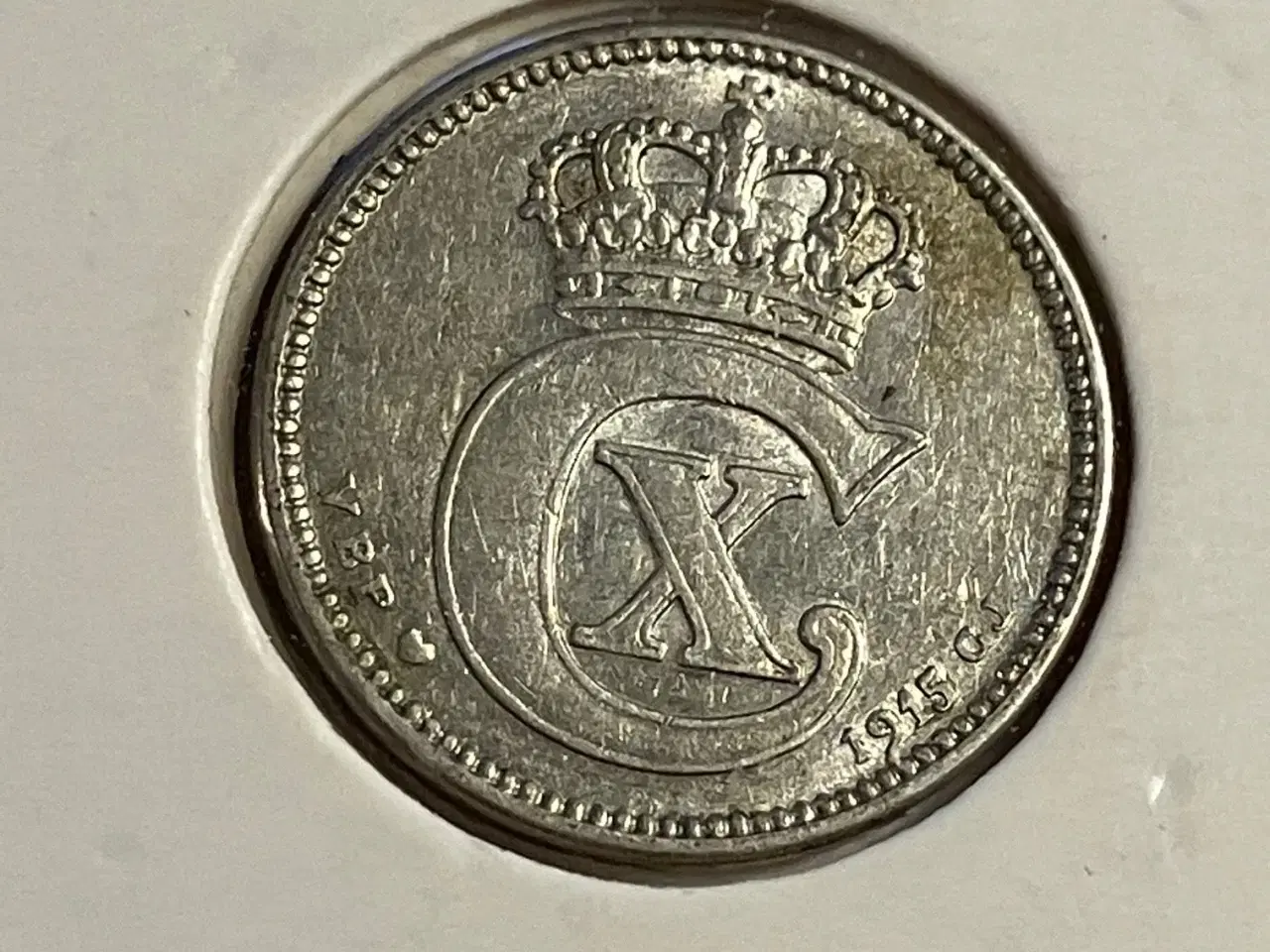 Billede 2 - 25 øre 1915 Danmark