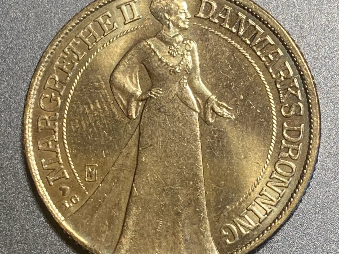 Billede 1 - Jubilæumsmønt fra Dronning Margrethe II 25 års jub