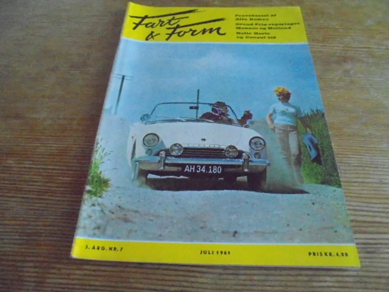 Billede 1 - Fart & form – Bilmagasin nr. 7 fra 1961 