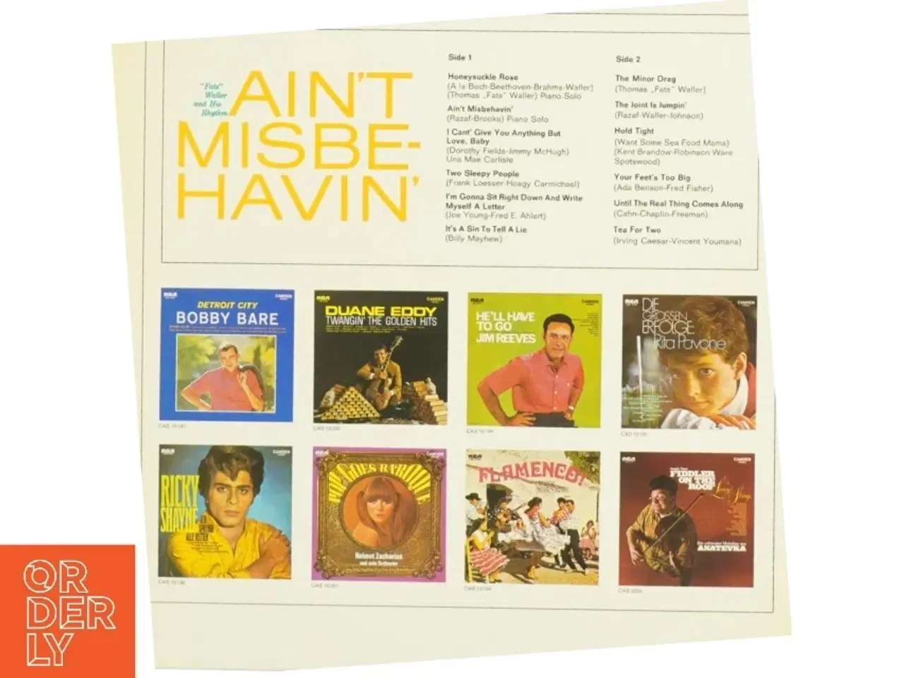 Billede 2 - Ain't Misbehavin af Fats Waller and His Rhythm (LP) fra RCA Camden (str. 31 x 31 cm)