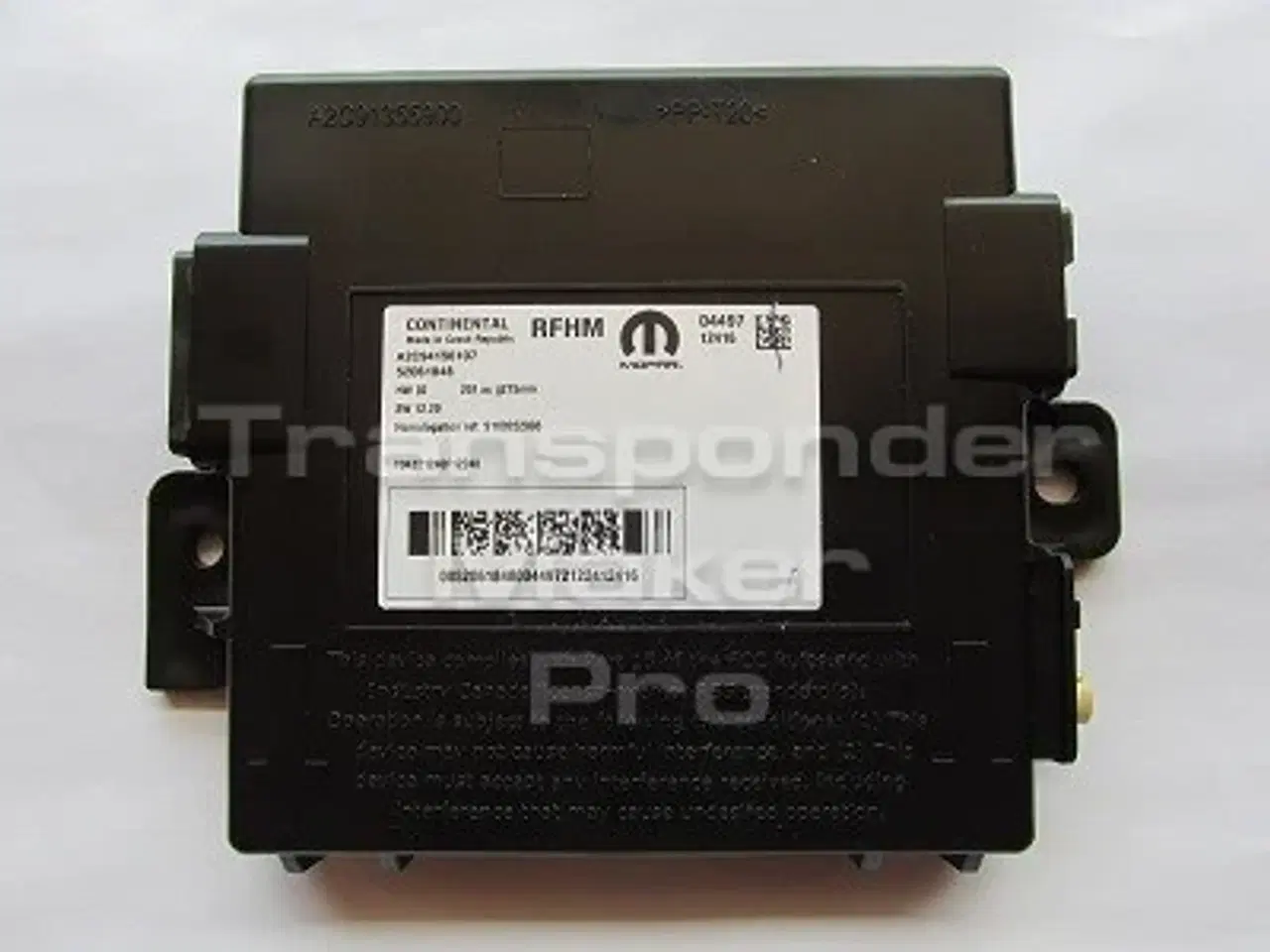 Billede 1 - TMPro Software modul 202 – Fiat BSI Continental type 2