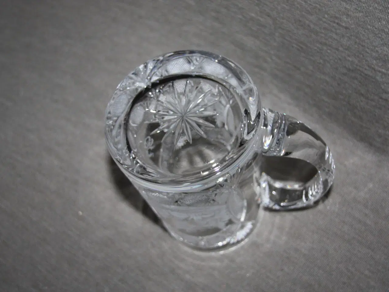 Billede 3 - Krystal ølkrus med graveringer og initialer