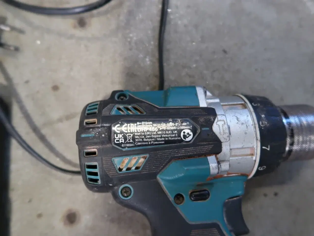 Billede 3 - 2 stk. akku håndværktøj MAKITA DHP486, DJR187 med 2 stk. batterier og lader