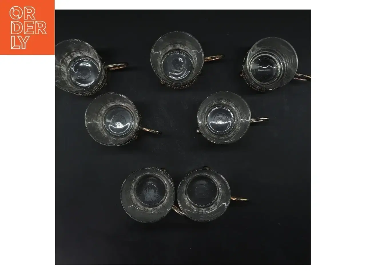 Billede 2 - Glasholdere (str. 7 stk Ø 7,5 cm længde 10,5 cm)