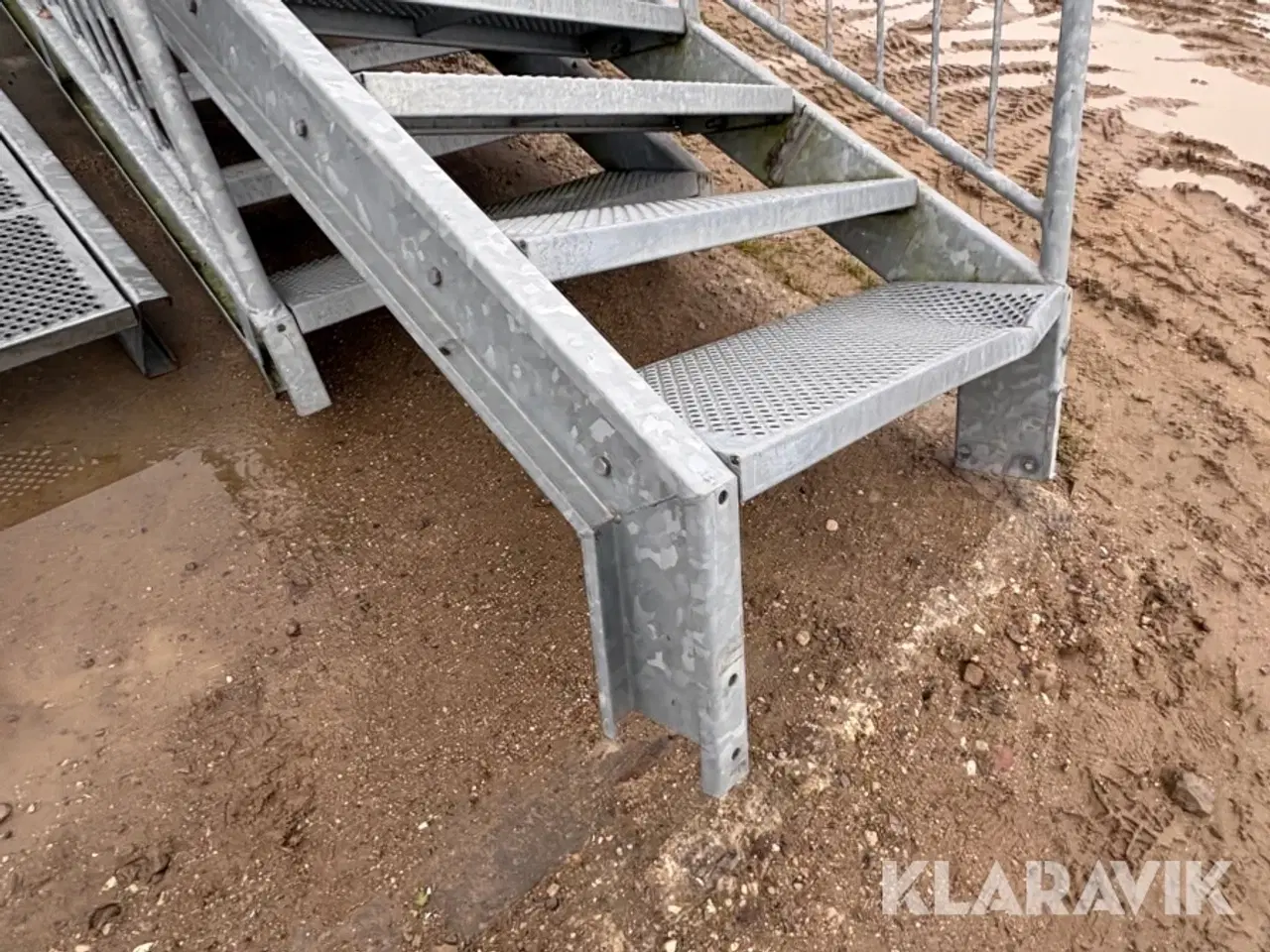 Billede 8 - Trapper plus afsats/gangbro Galvaniseret