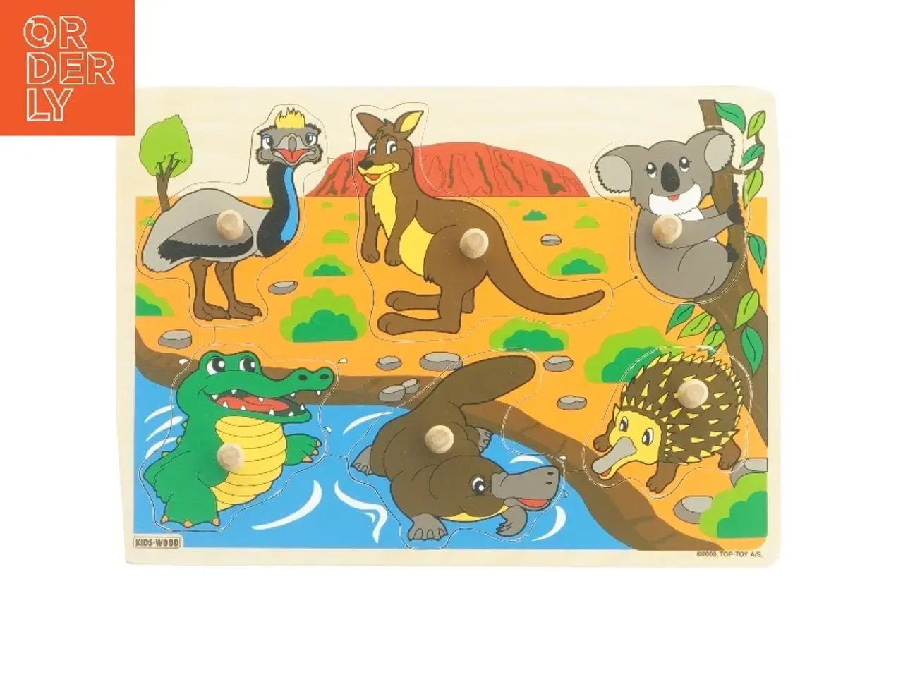 Billede 1 - Knoppuslespil med dyr (str. Ikke angivet)