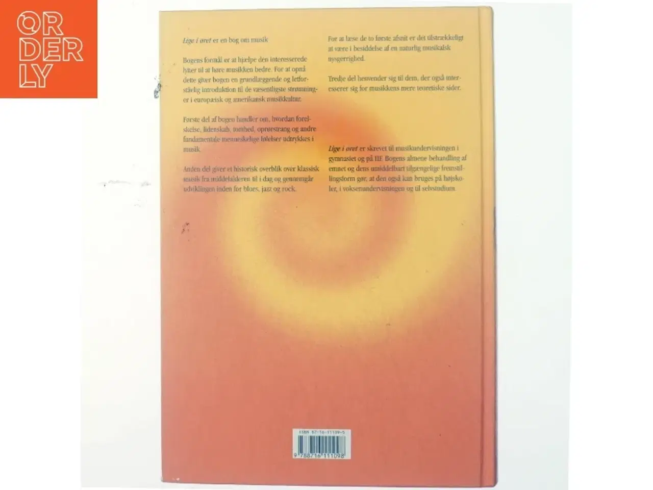 Billede 3 - Lige i øret : en grundbog i musikoplevelse (Bog)