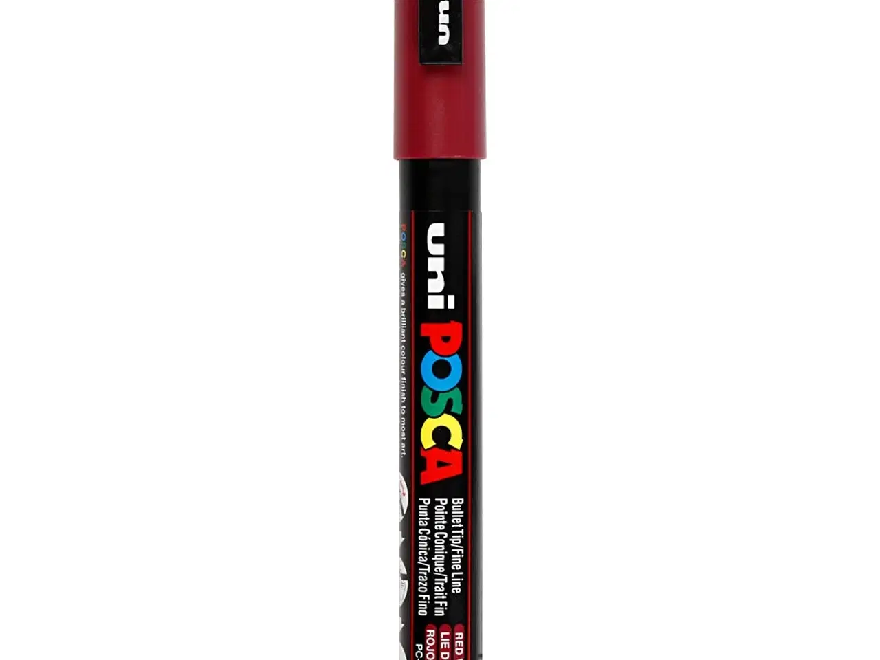 Billede 1 - Posca Tusch, PC-3M, streg 0,9-1,3 mm, fine, red wine, 1 stk.