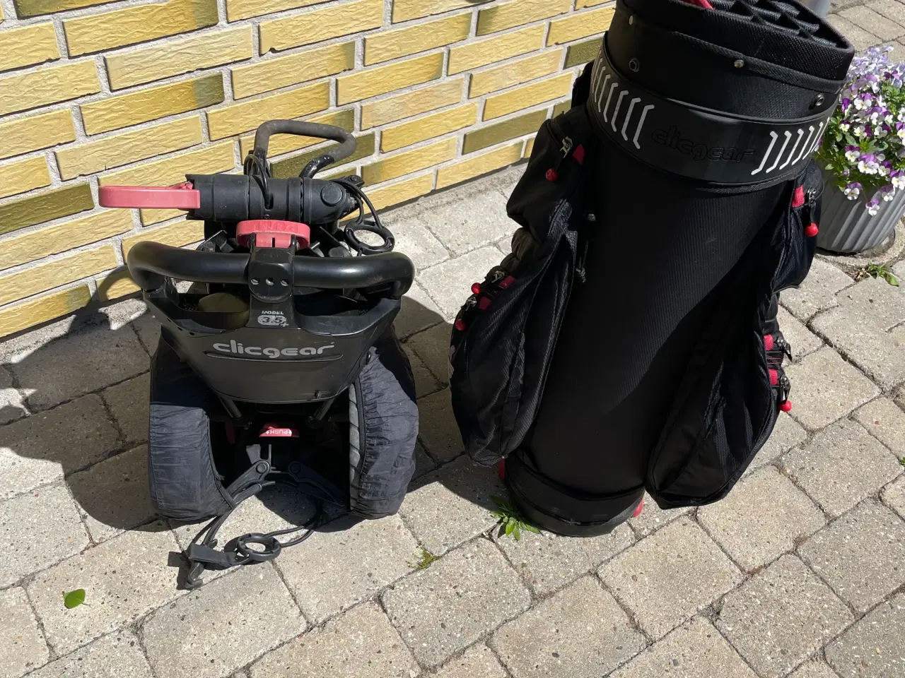 Billede 7 - Golfvogn og bag
