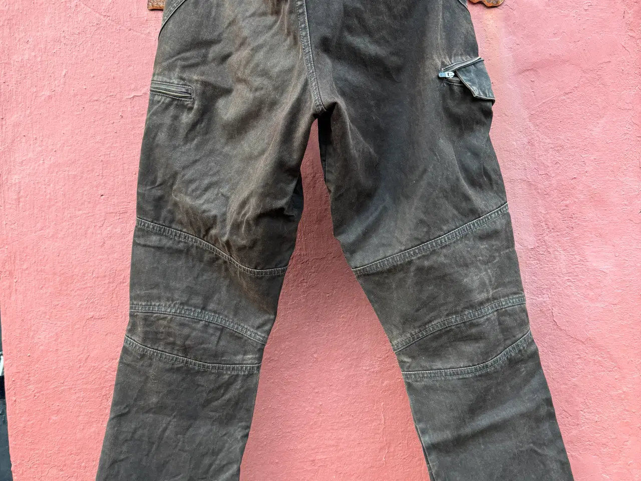 Billede 3 - Stofbukser i råt look - til kvinder