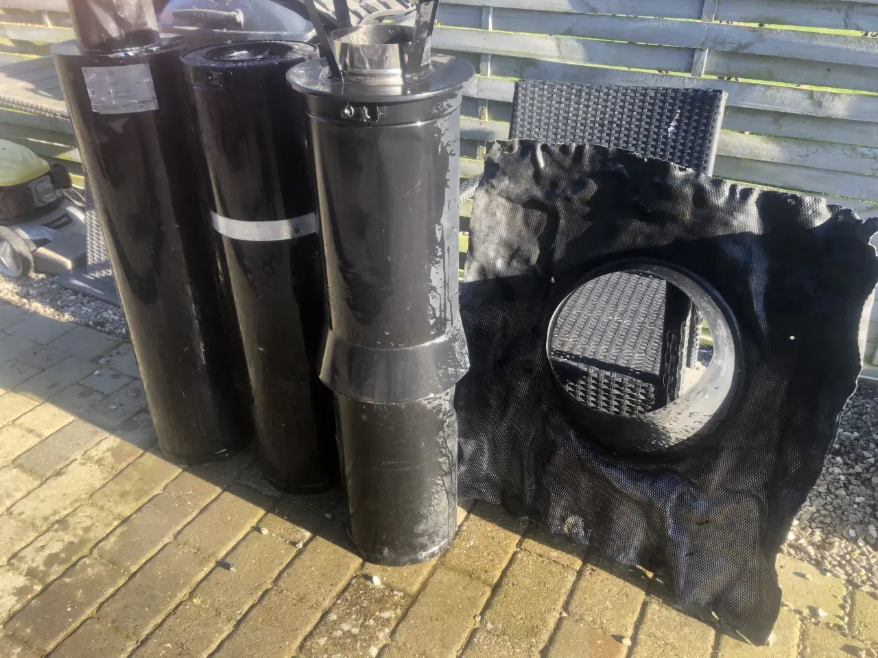 Billede 3 - Stål skorsten pakke til brændeovn