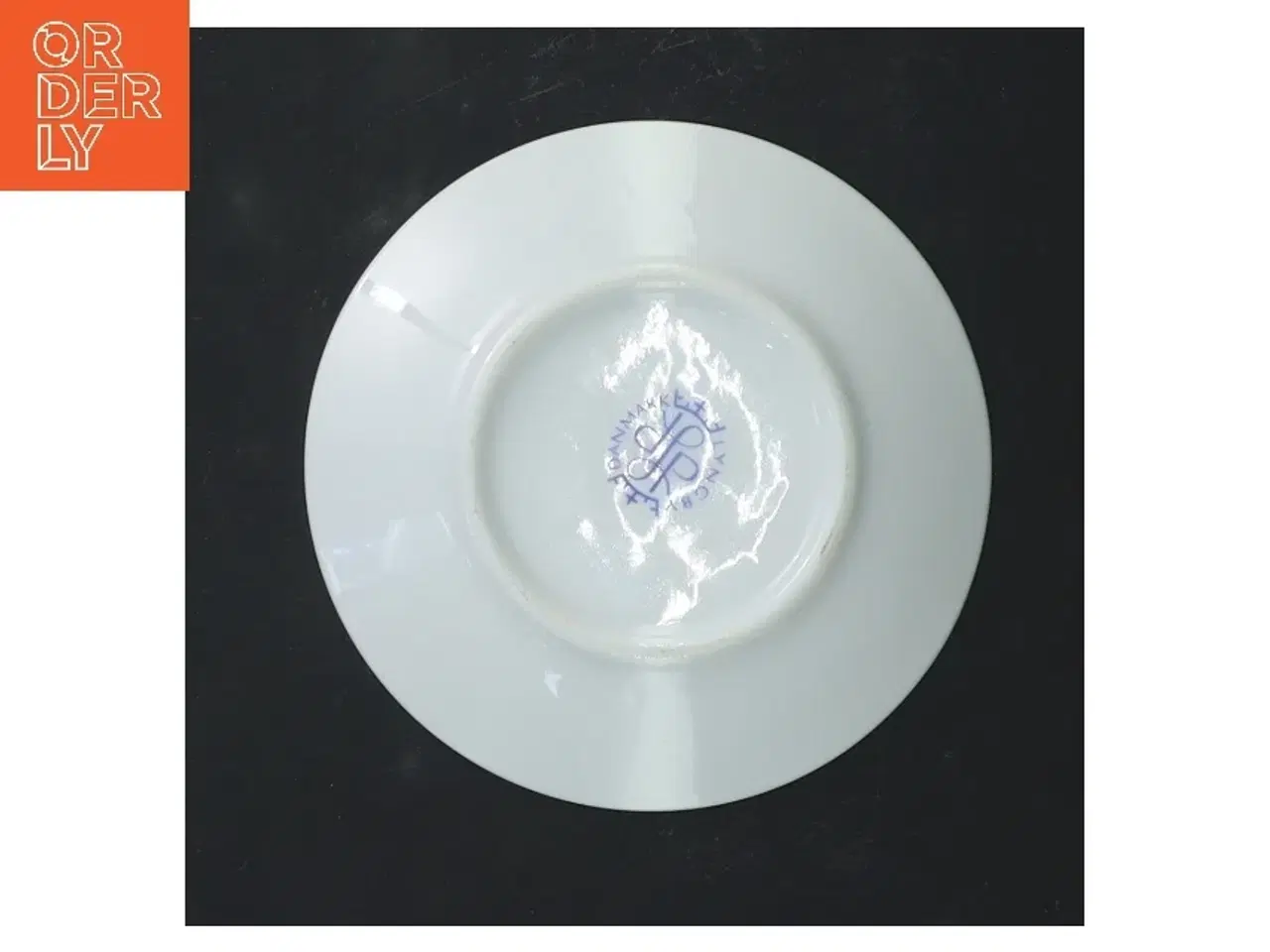 Billede 2 - Porcelænstallerkener med blå mønster fra Lyngby Tangent (str. 4 styk, ø 10 cm)