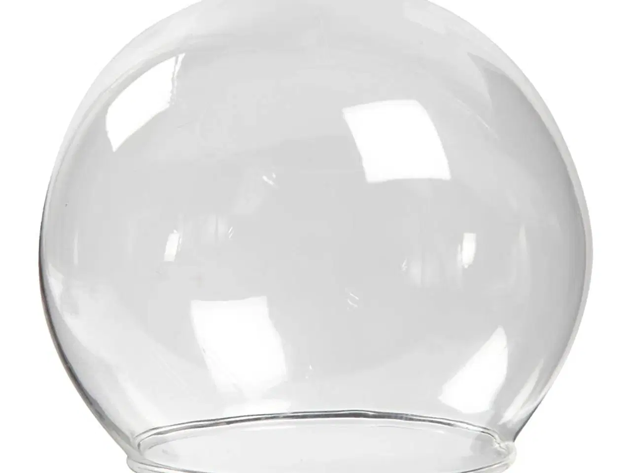 Billede 1 - Kugleformet glasklokke, diam. 8 cm, hulstr. 5 cm, transparent, 4stk./ 1 pk.