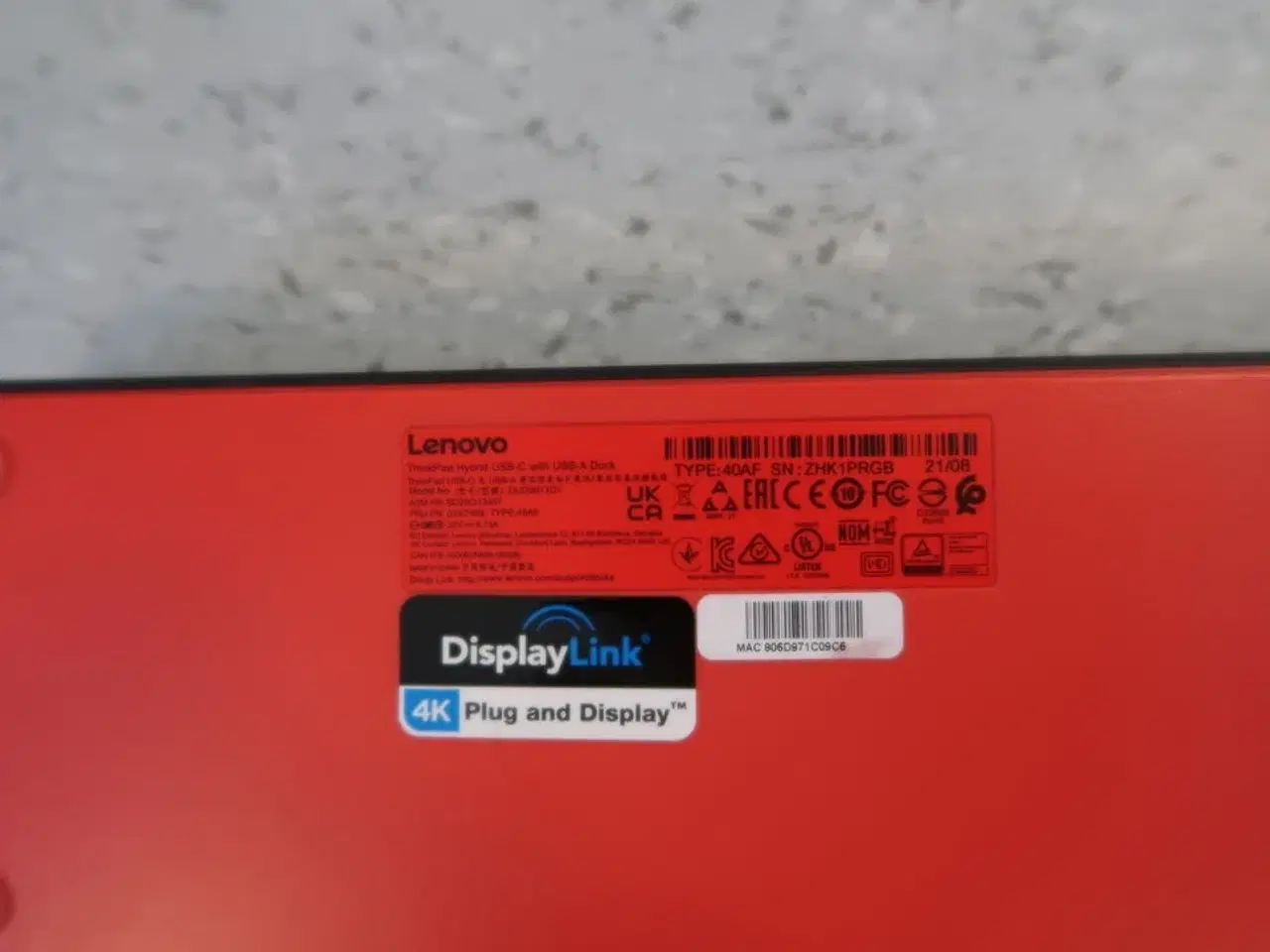 Billede 2 - Dockingstation LENOVO ThinkPad Hybrid USB-C With USB-A Dock