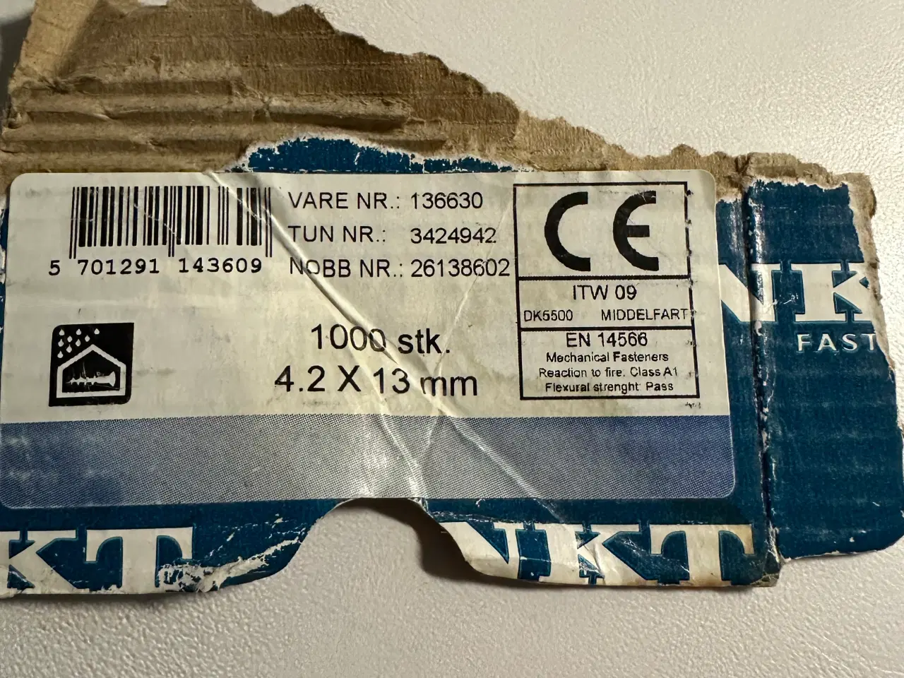 Billede 2 - Pladeskruer 4,2 x 13 mm fra NKT