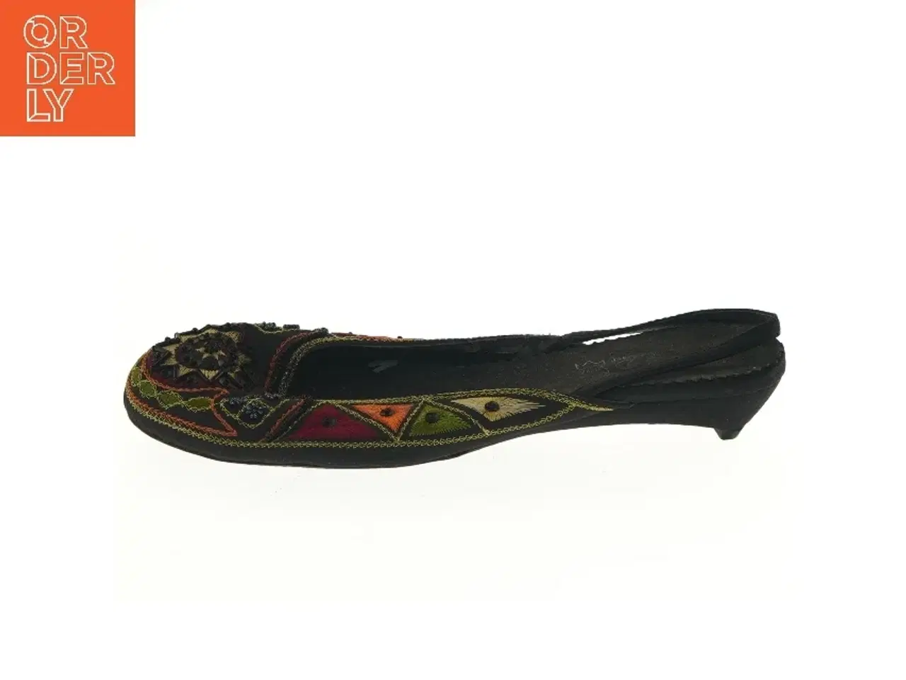 Billede 1 - Broderede ballerinaer, str. 39 fra R&D (str. 39 )