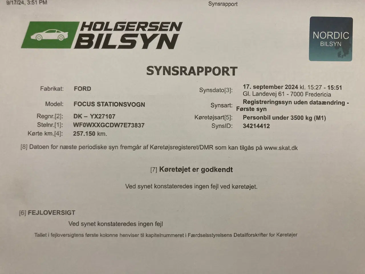 Billede 16 - Ford Focus Nysyn Meget pæn