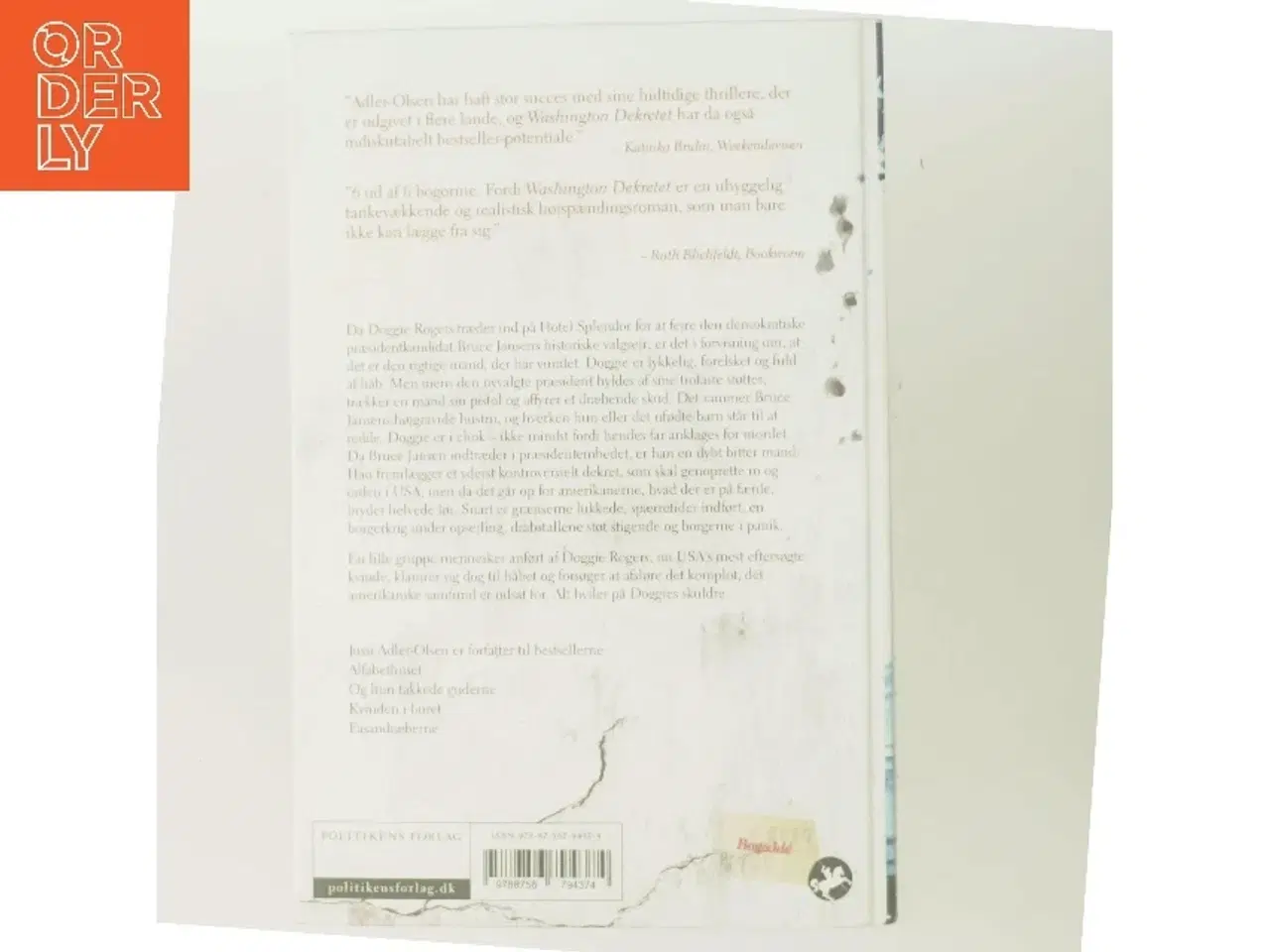 Billede 3 - Washington dekretet af Jussi Adler-Olsen (Bog)