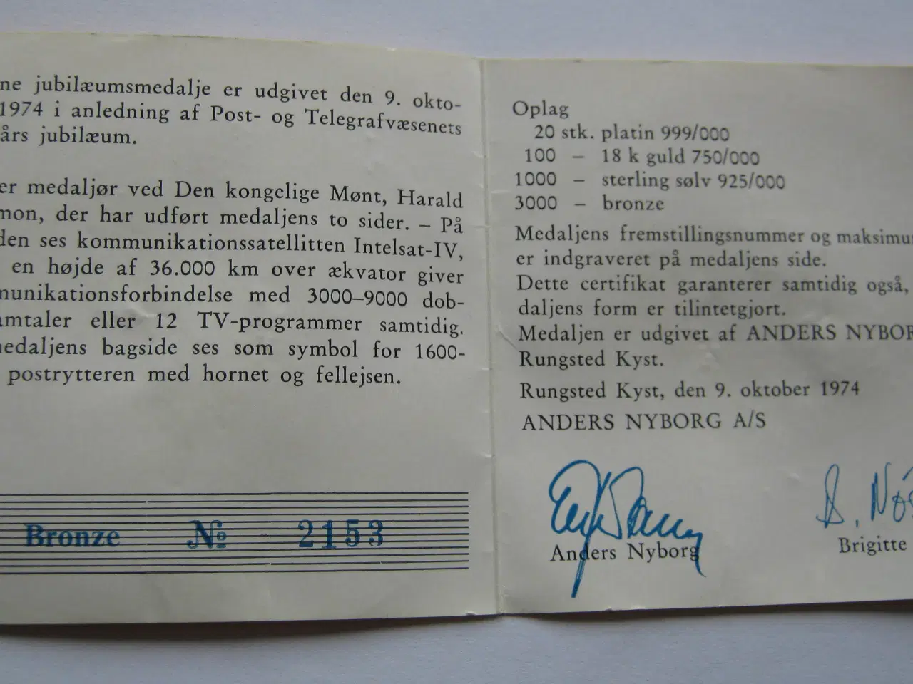 Billede 8 - MEDALJER I BRONZE