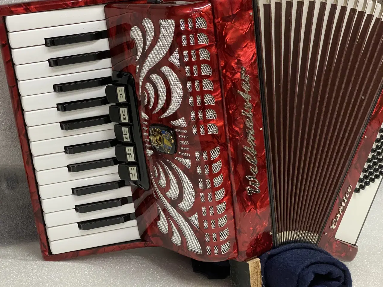 Billede 8 - Weltmeister Caprice tangent-harmonika – vinrød – 5