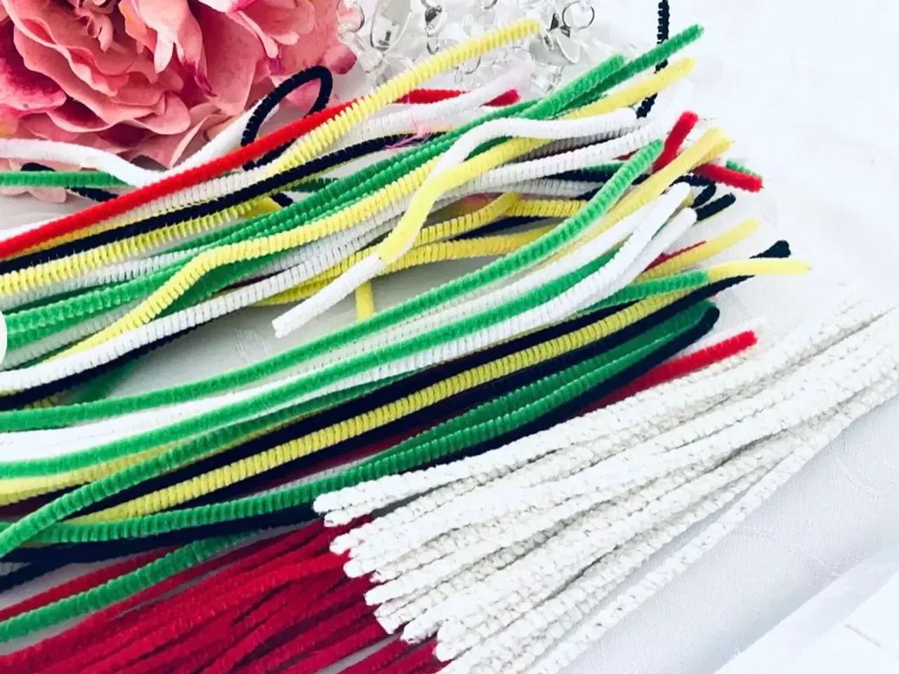 Billede 5 - Blandet plastkugler og piberenser til hobby 